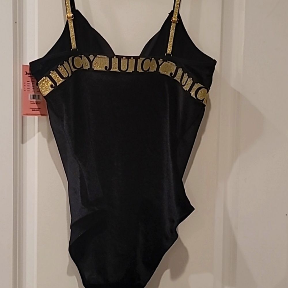 Juicy Couture Logo Velvet Bodysuit - Picture 5 of 5